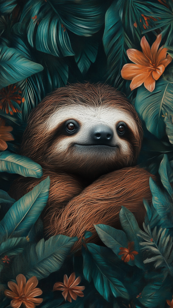 jnpotencialhumano_sloths_animal_--ar_916_--v_6.1_bb2d77f9-22f5-4e02-af6d-1a17de7f44bb_0 significado espiritual del perezoso