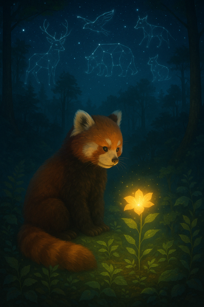 significado espiritual del panda rojo