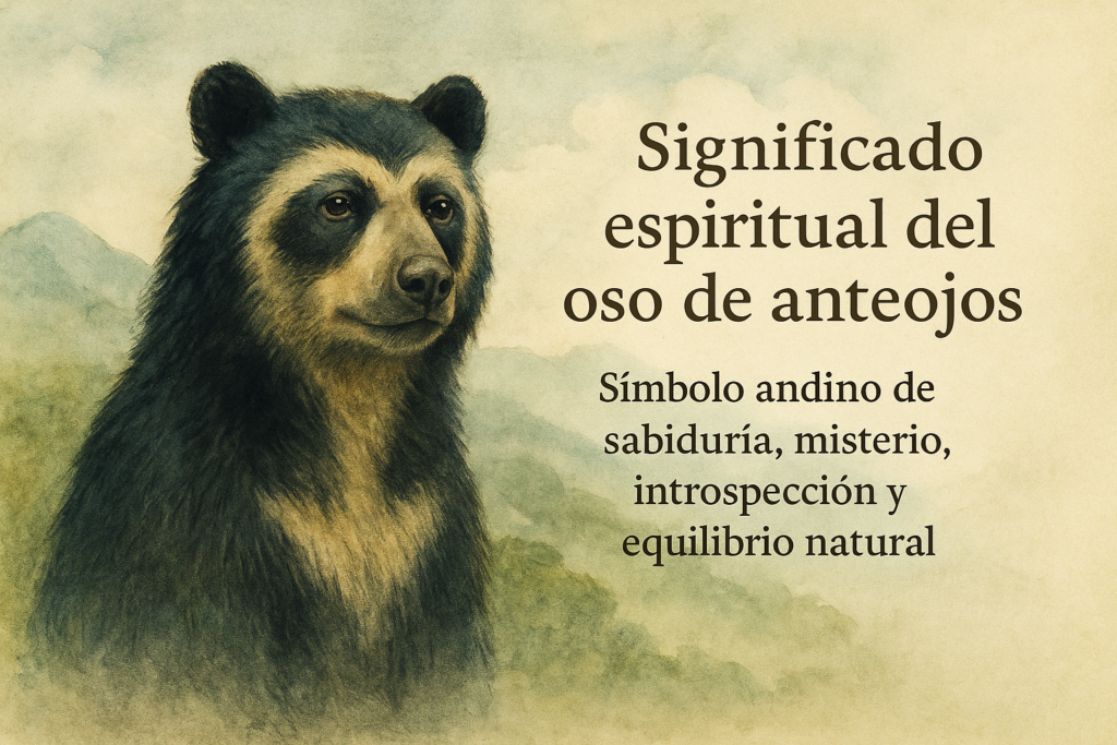 Significado espiritual del oso de anteojos