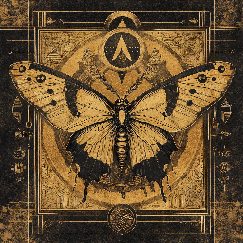 Sergiolopezbe_An_ancient_codex-style_illustration_of_a_maripo_a025b15c-c3c5-4abb-be65-a1c98c187048_1 significado espiritual de la mariposa nocturna